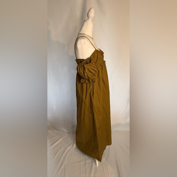 Chic Strapless Mustard Dress - Picture 4 of 4